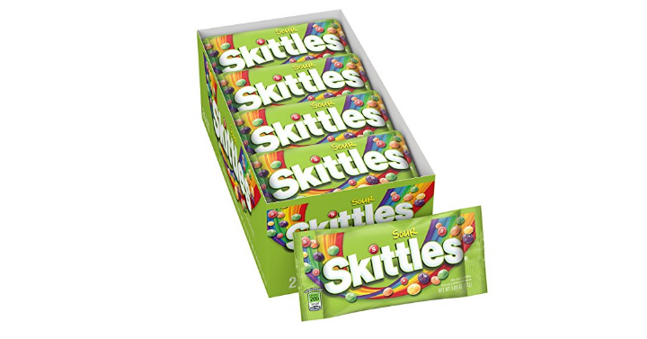 Skittles Sour Candy, 1.8 ounce (24 Single Packs) Only $14.84! That’s only $0.61 Each!