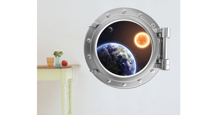 Removable 3D Space Capsule Design Wall Stickers Only $3.00 Shipped! (Reg. $5.68)