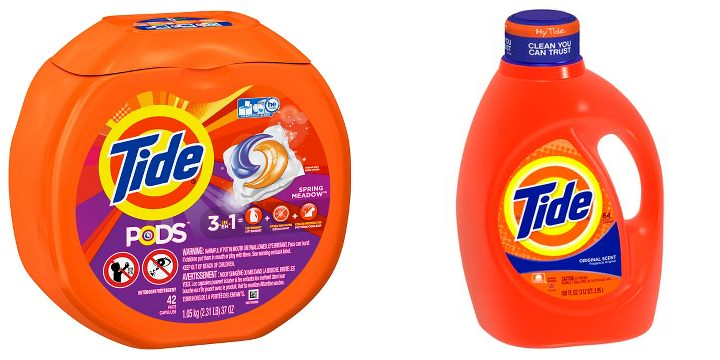 100 oz Tide Detergent or 42-ct Pods Only $7.66 Each SHIPPED After Gift Card!