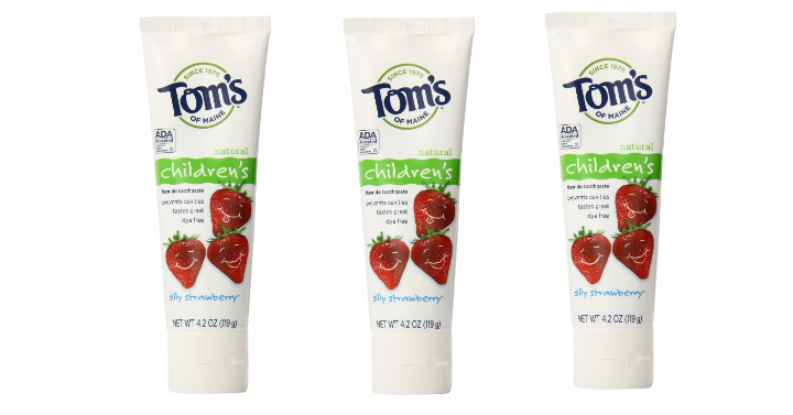 Tom’s of Maine Anticavity Fluoride Children’s Toothpaste (3 Count) Only $8.03 Shipped!