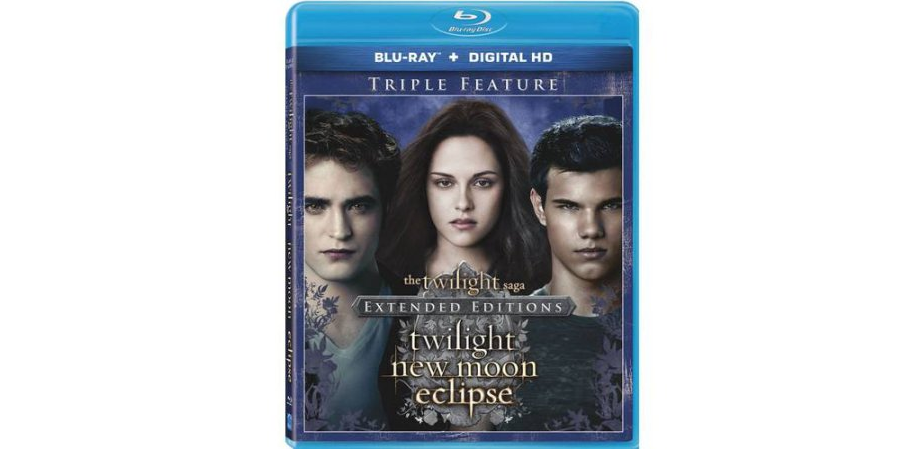Twilight Saga: Extended Edition Triple Feature on Blu-Ray and Digital HD—$9.96!!