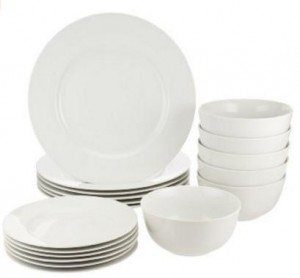 AmazonBasics 18-Piece Dinnerware Set, Service for 6 – Only $30.49!