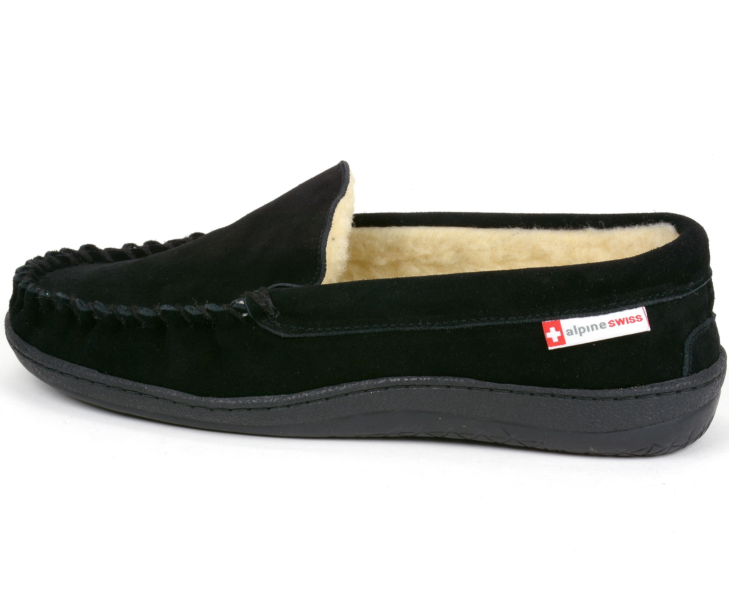 Alpine Swiss Yukon Men’s Suede and Shearling Moccasins Just $12.99 SHIPPED!