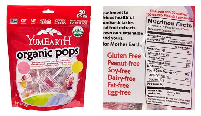 Yum Earth Organic Lollipops, 12.3 oz Bag Only $4.96 Shipped!
