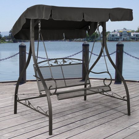 Mainstays Jefferson Wrought Iron 2-Person Swing Just $106.13!!
