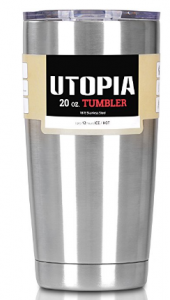 20 oz Stainless Steel Double Wall Insulated Utopia Tumbler $9.99!