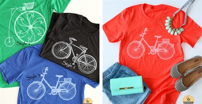 Vintage Bicycle Tees in 11 Colors – Just $13.99!