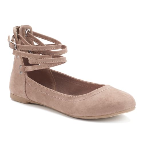 Kohl’s Friends & Family 20% off! Earn Kohl’s Cash! Stack Codes! SO Women’s Ankle-Wrap Ballet Flats – Just $23.99!