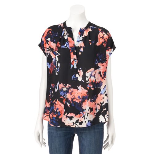 Kohl’s Friends & Family 20% off! Earn Kohl’s Cash! Stack Codes! Women’s Apt. 9 Floral Crepe Blouse – Just $15.99!