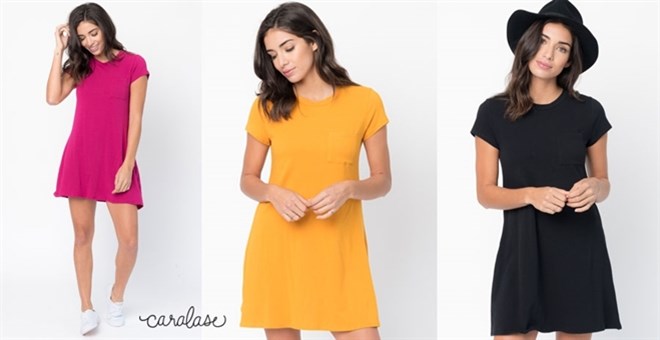 Solid Short Sleeve Dress from Jane – Just $12.99!