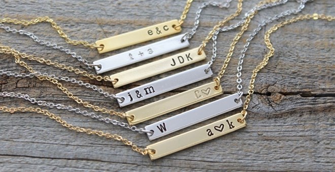 Personalized Bar Necklace – Kid-Adult Sizes – Just $9.99!