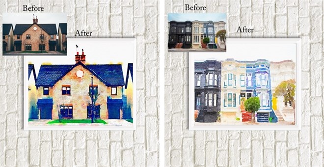 Custom Watercolor House Print Only $12.99!