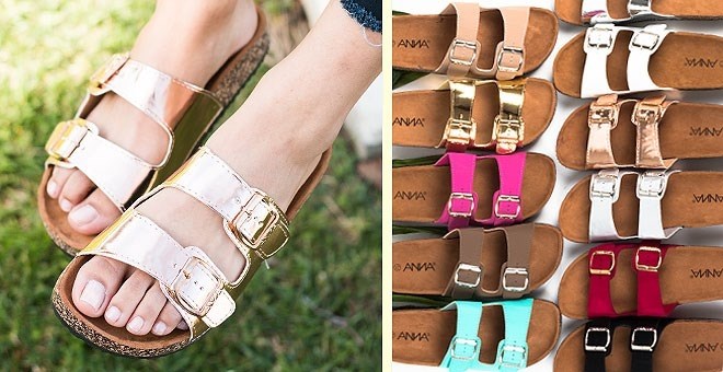 Double Buckle Sandals at Jane – 11+ Colors – Just $14.99!