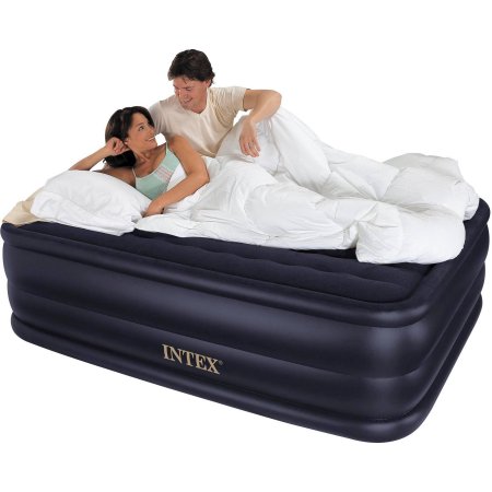 Intex Queen 22″ Raised Downy Airbed Mattress with Built-in Electric Pump – Just $42.95!