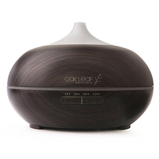 Oak Leaf 300ml Wood Grain Aromatherapy Essential Oil Diffuser – Just $26.99!