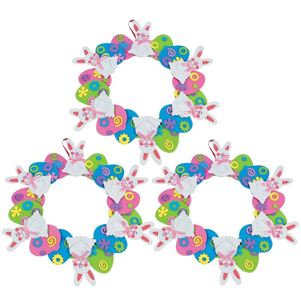 Set of 3 Circles Wreath Easter Egg Decorating Craft Kit – Just $13.19!