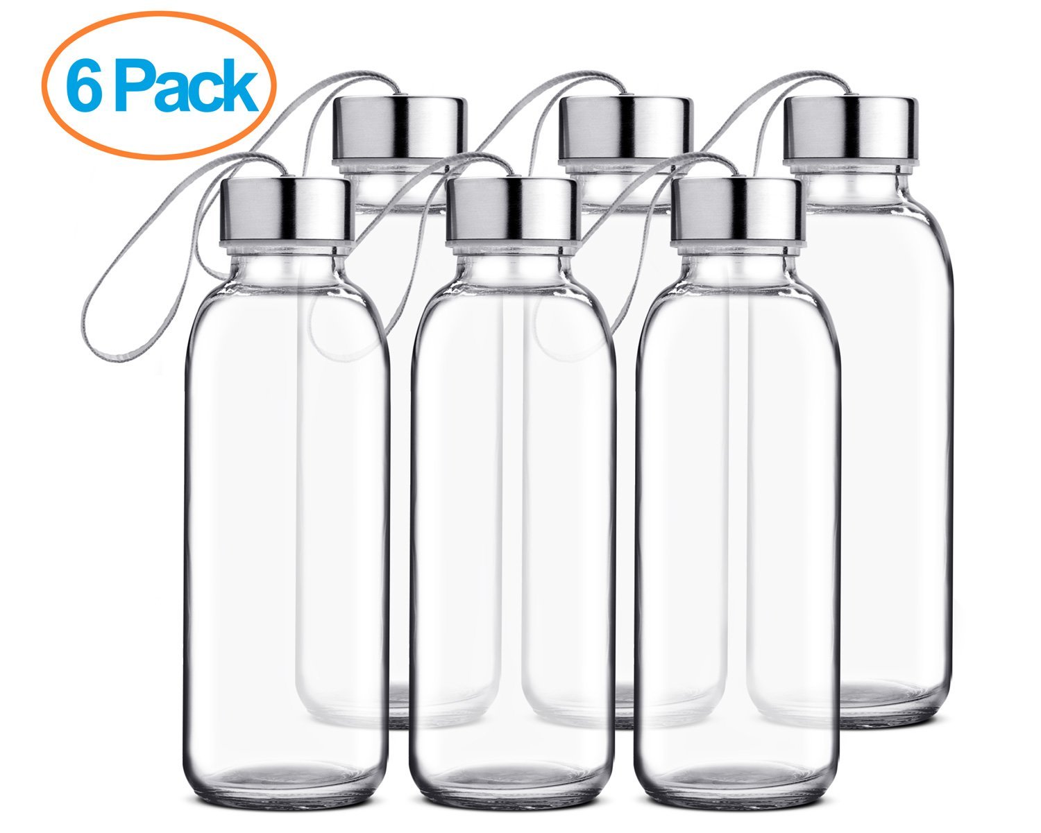 Chef’s Star Glass Water Bottle – 6 Pack – Just $14.99!