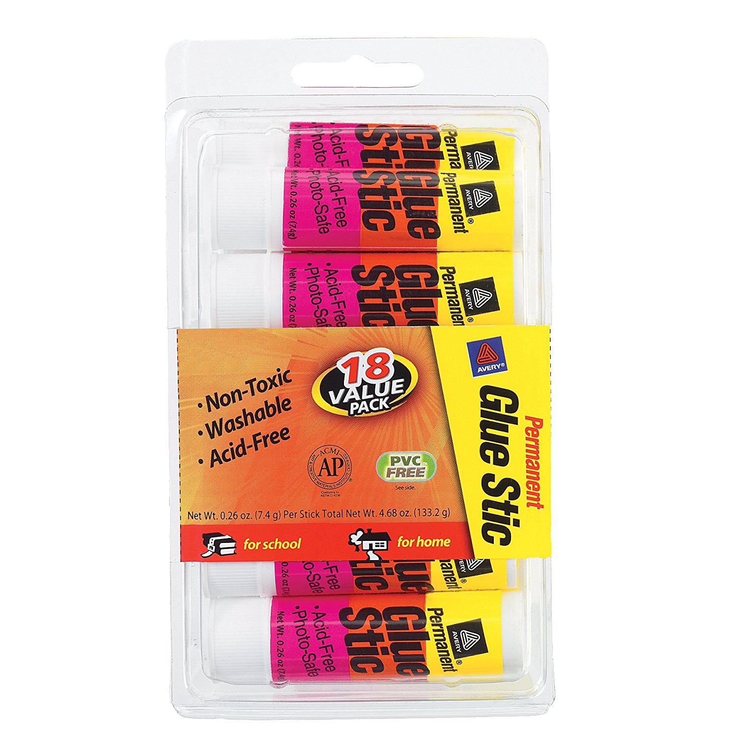 Avery Permanent Glue Stic, Pack of 18 – Just $2.40!