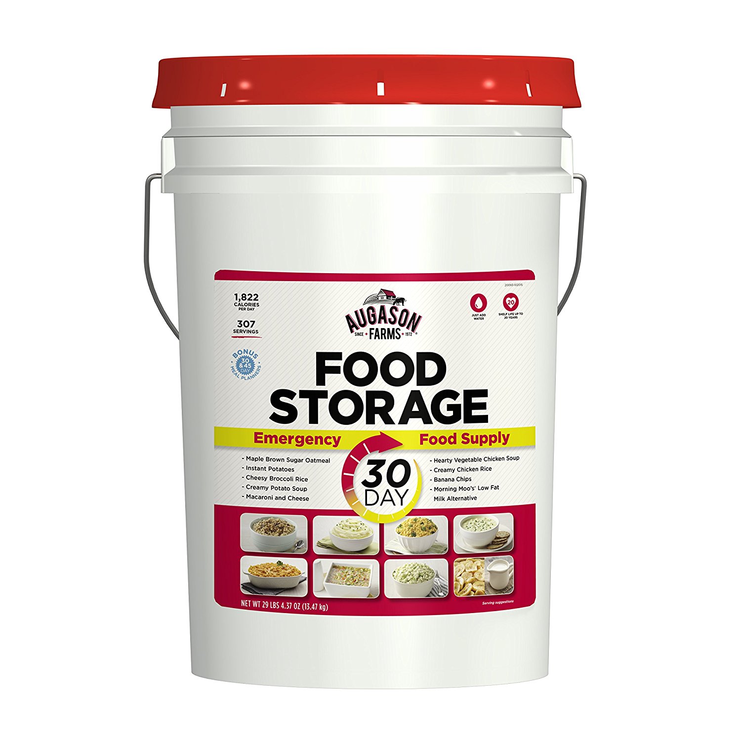 Augason Farms 30-Day Emergency Food Storage Supply Pail – Just $82.99!