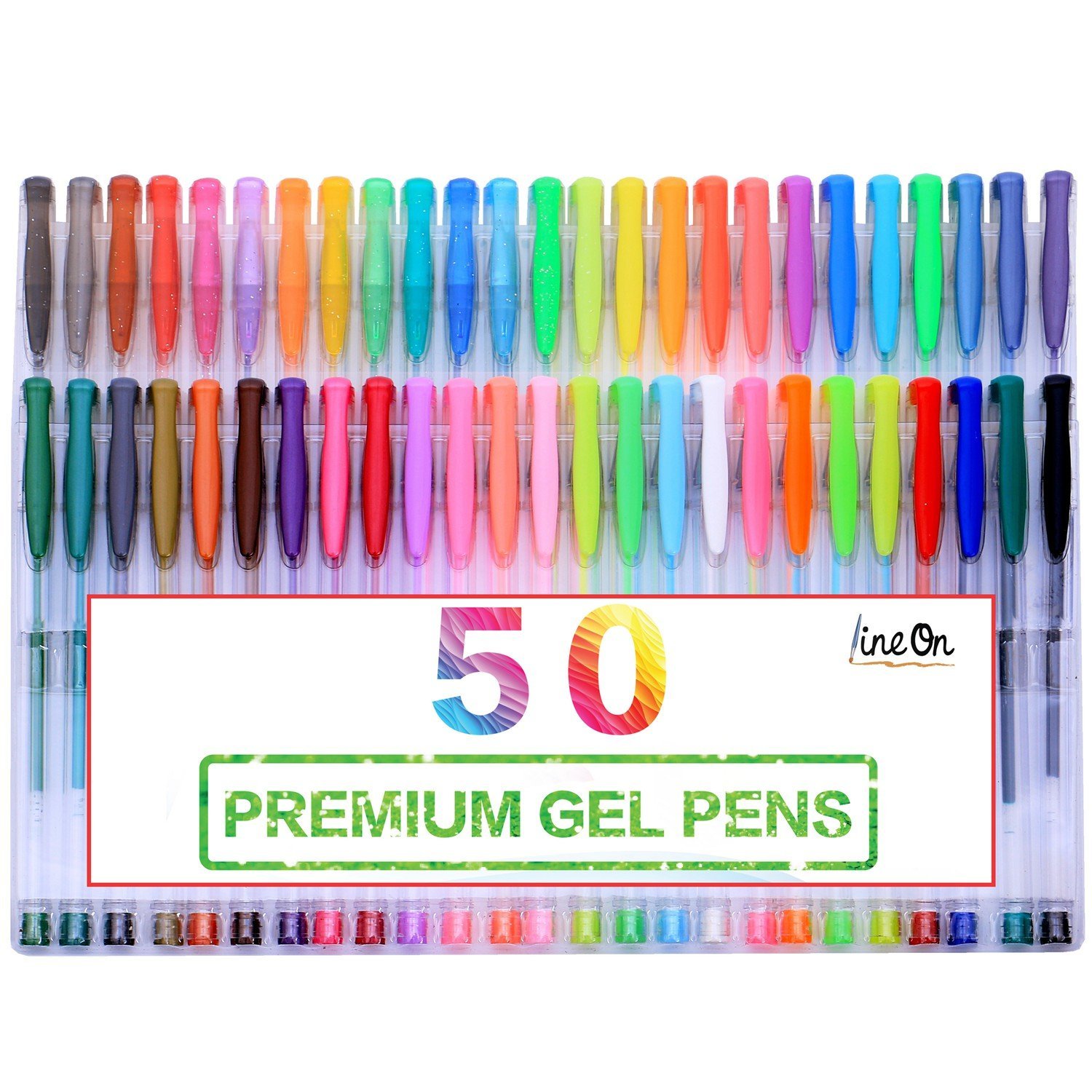 Lineon 50 Colors Gel Pens – Just $8.99!
