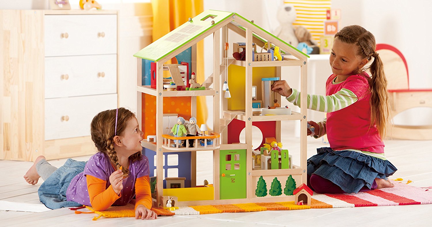 Hape All Season Kid’s Wooden Furnished Doll House—$67.67!!