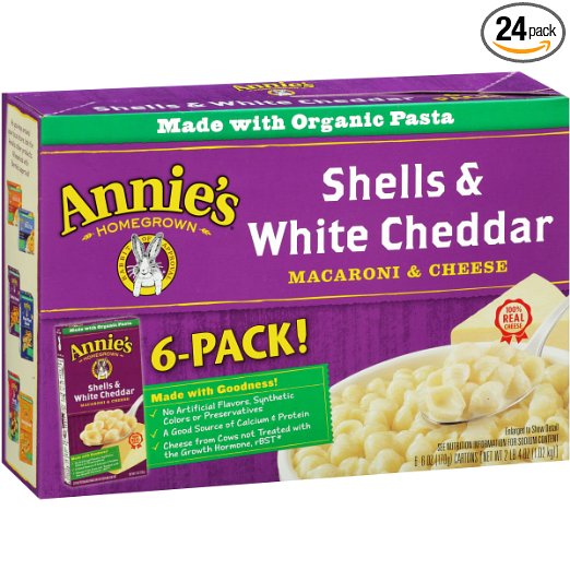 Annie’s Natural Shells & White Cheddar – Pack of 24 – Just $16.64!