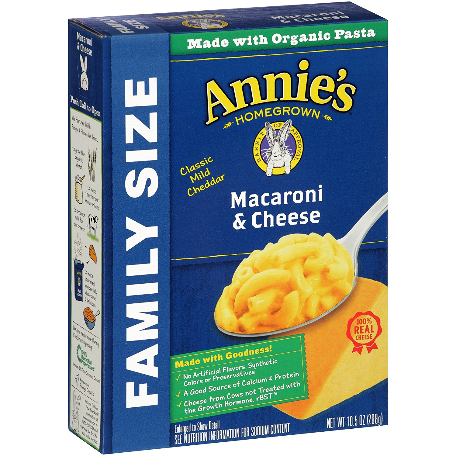 Annie’s Family Size Macaroni and Cheese, Pasta & Classic Mild Cheddar Mac and Cheese – Pack of 6 – Just $8.84!