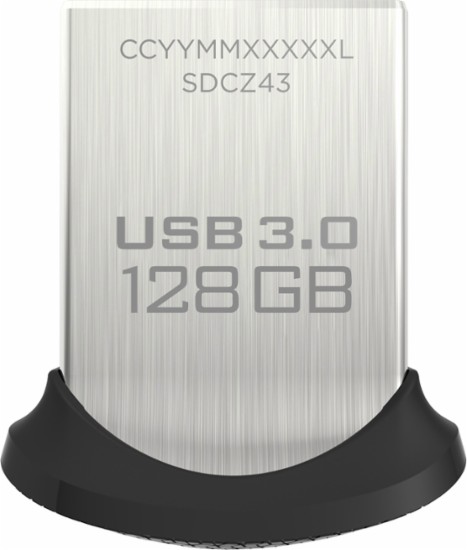 SanDisk Ultra Fit 128GB USB 3.0 Flash Drive – Just $24.99!