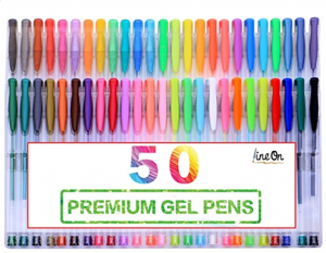 Lineon 50 Colors Gel Pens Just $9.99!