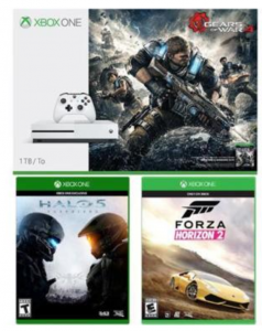 Xbox One S 1TB Console – Gears of War 4 Bundle with 2 Additional Games Just $249.99!