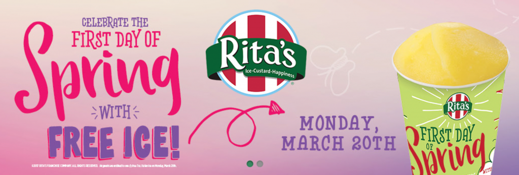 FREE Italian Ice from Rita’s On March 20th! FREE Italian Ice from Rita’s On March 20th!