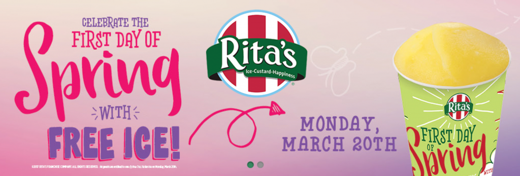 FREE Italian Ice from Rita’s On March 20th!