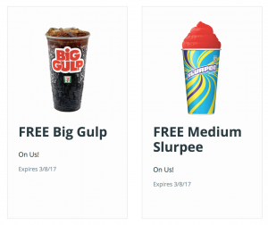 FREE Big Gulp & Slurpee Text Offer At 7-11! FREE Big Gulp & Slurpee Text Offer At 7-11!