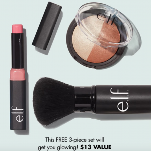 FREE 3-Piece Travel Set With Any $25 Purchase At e.l.f!