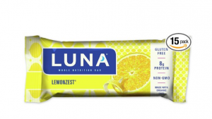 LUNA BAR Lemon Zest- Gluten Free Bar 15-Count Just $11.86 Shipped!