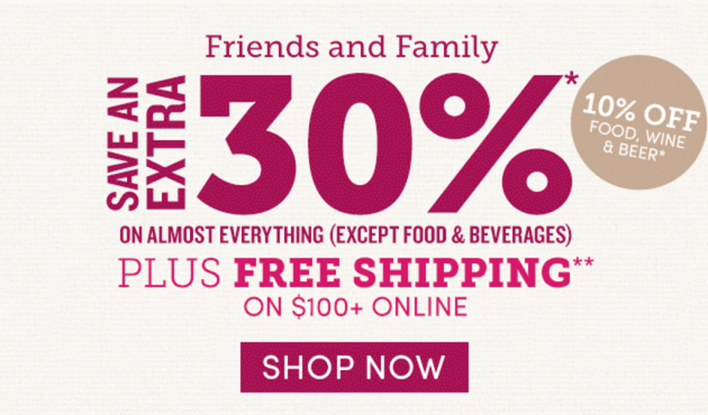 30% Off Friends & Family Sale At World Market Going On Now!