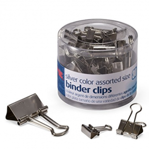 Silver Binder Clips Assorted Sizes 30-Count Just $2.56 As Add-On Item!