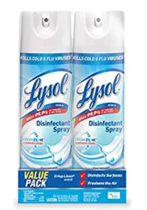 Lysol Disinfectant Spray, Crisp Linen 19oz 2-Pack Just $7.34 Shipped!