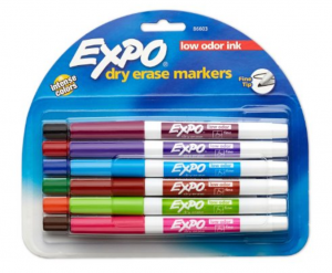 EXPO Low-Odor Dry Erase Markers 12-Count Just $5.01 As Add-On Item!