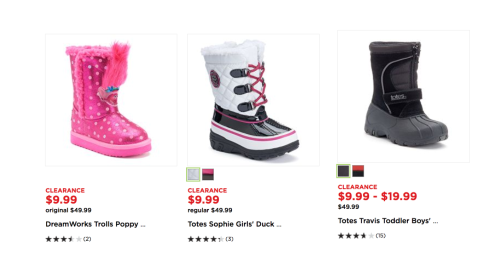 Kids Boots & Snowboots As Low As $6.99 For Kohl’s Cardholders!