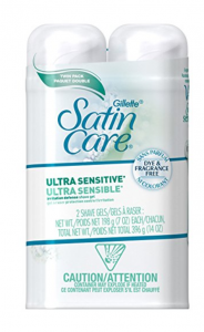 Gillette Satin Care Shave Gel Ultra Sensitive 2-Pack Just $2.63 As Add-On Item!