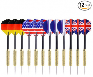 Ohuhu Tip Darts with National Flag Flights 12-Count Just $9.99!!