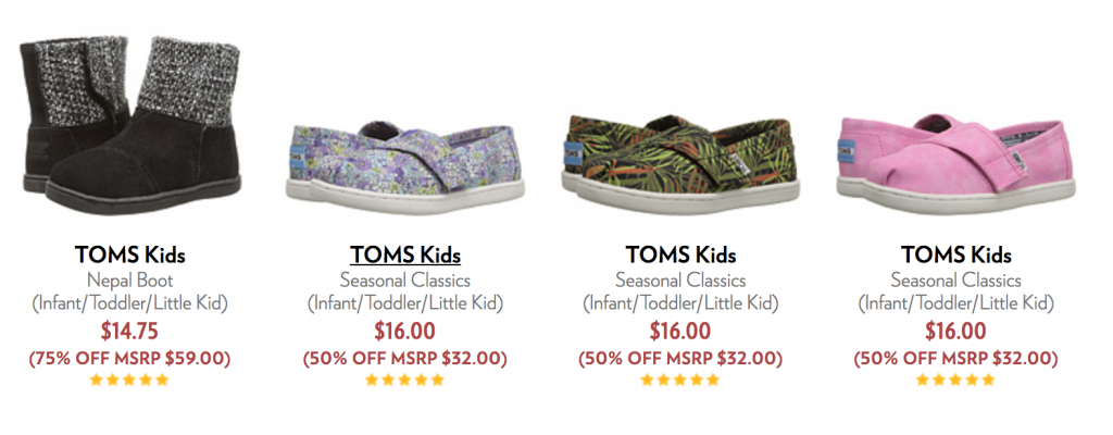 TOMS For Kids As Low As $16.00 Shipped!