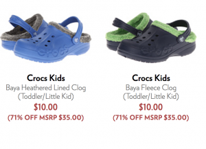 Crocs Baya Lined Clogs For Kids Just $10.00 Shipped! (Reg. $35.00)
