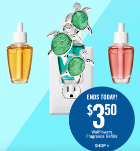 $3.50 Wallflower Refills & 20% Off Your Entire Purchase At Bath & Body Works!