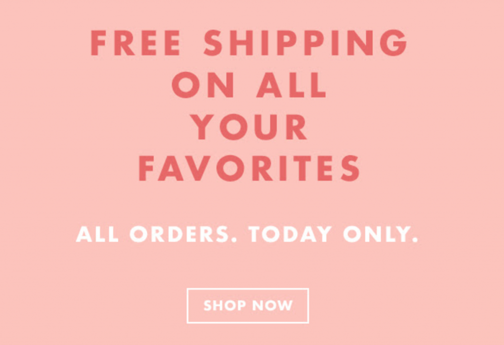 FREE Shipping No Minimum Purchase At e.l.f Cosemtics Today Only!