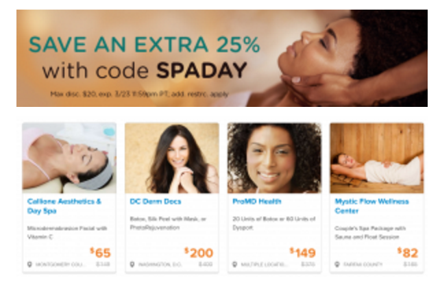 Living Social: Take 25% Off Spa Deals Today Only!