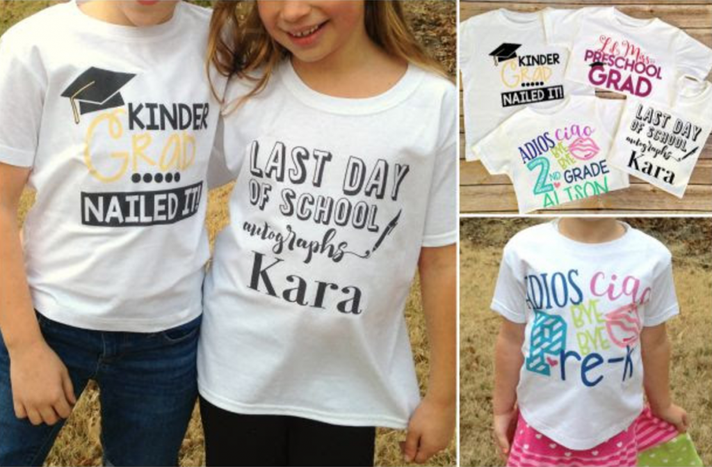 Custom Graduation Tee’s For Kids Just $10.95! Perfect For The Last Day Of School!