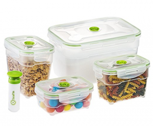 Seal’In Nestable Food Storage Vacuum Containers 4-Pack Just $19.99! (Reg. $49.99)