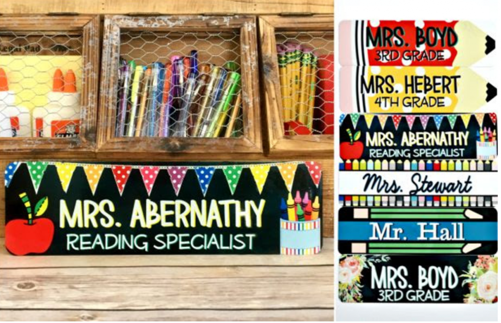 Personalized Teacher Signs Just $9.99! Perfect Teacher Appreciation Gifts!